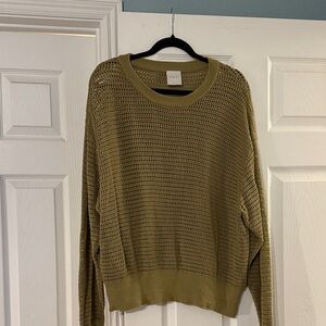 Varley Olive Crewneck Sweater